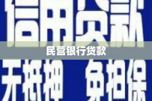 长子民营银行贷款