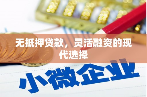 长子无抵押贷款，灵活融资的现代选择